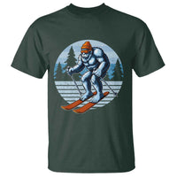 Funny Skiing Bigfoot Ski Winter Sport Yeti Snowboarder Skier T Shirt - Wonder Print Shop