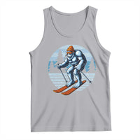 Funny Skiing Bigfoot Ski Winter Sport Yeti Snowboarder Skier Tank Top - Wonder Print Shop