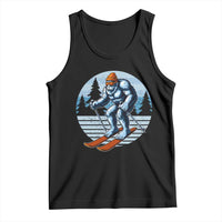 Funny Skiing Bigfoot Ski Winter Sport Yeti Snowboarder Skier Tank Top - Wonder Print Shop