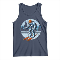 Funny Skiing Bigfoot Ski Winter Sport Yeti Snowboarder Skier Tank Top - Wonder Print Shop