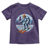 Funny Skiing Bigfoot Ski Winter Sport Yeti Snowboarder Skier Toddler T Shirt - Wonder Print Shop