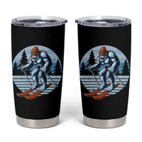 Funny Skiing Bigfoot Ski Winter Sport Yeti Snowboarder Skier Tumbler Cup - Wonder Print Shop
