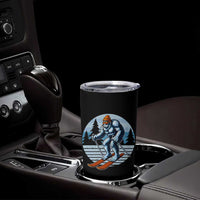 Funny Skiing Bigfoot Ski Winter Sport Yeti Snowboarder Skier Tumbler Cup - Wonder Print Shop
