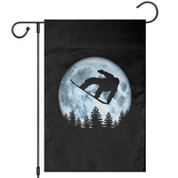 Snowboard Moon Snowboarding Winter Sports Garden Flag - Wonder Print Shop