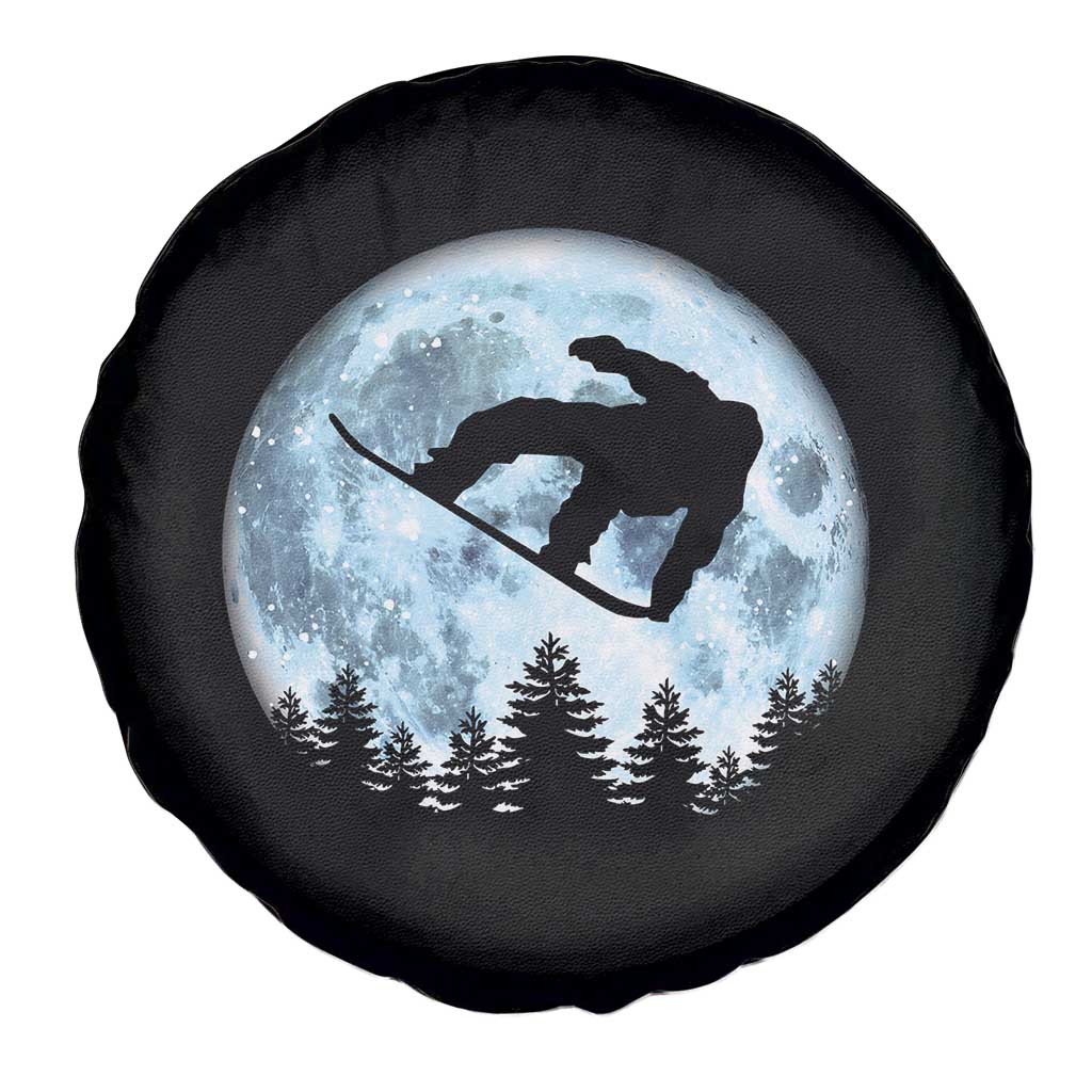 Snowboard Moon Snowboarding Winter Sports Spare Tire Cover - Wonder Print Shop