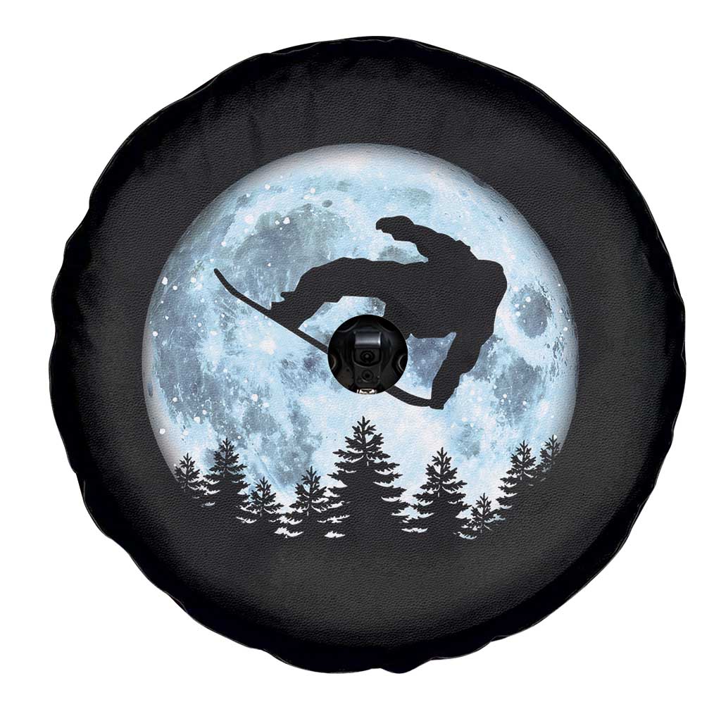 Snowboard Moon Snowboarding Winter Sports Spare Tire Cover - Wonder Print Shop