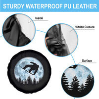 Snowboard Moon Snowboarding Winter Sports Spare Tire Cover - Wonder Print Shop