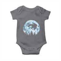 Snowboard Moon Snowboarding Winter Sports Baby Onesie - Wonder Print Shop