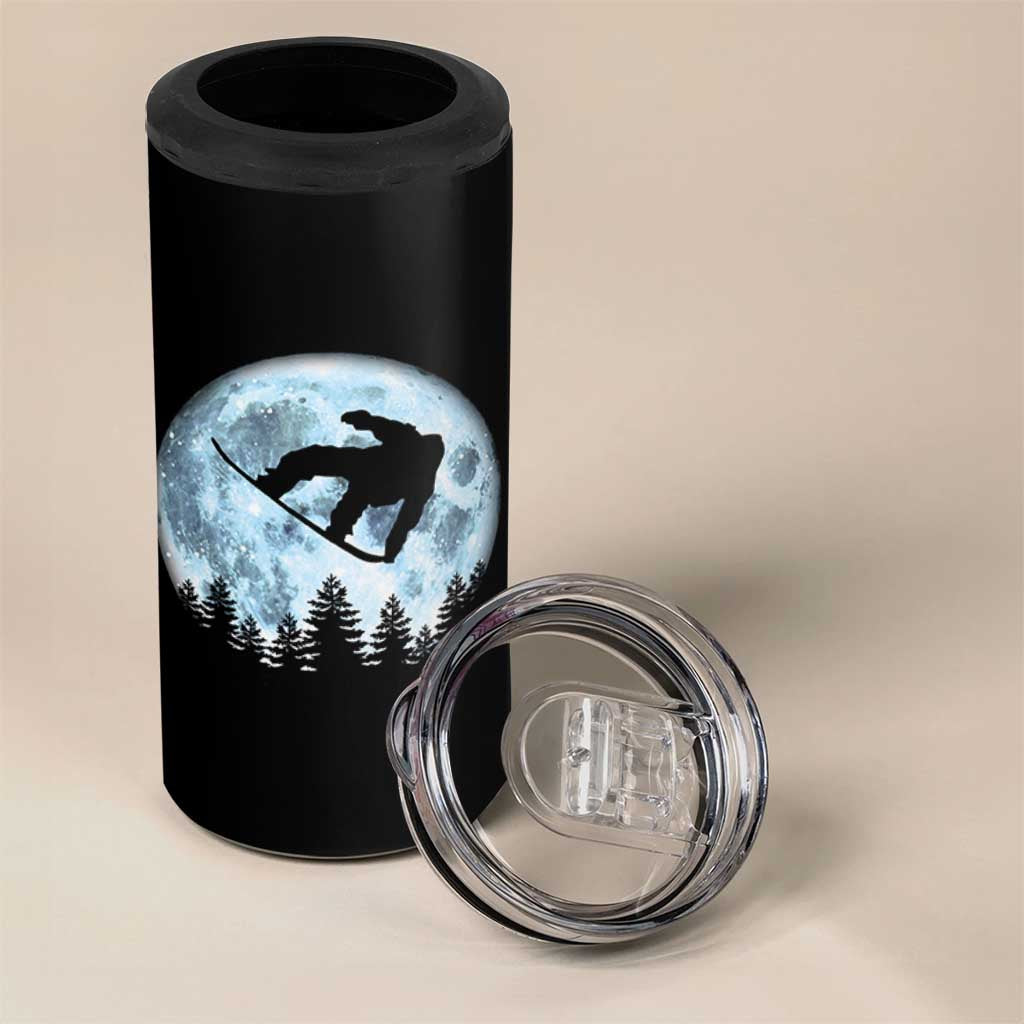 Snowboard Moon Snowboarding Winter Sports 4 in 1 Can Cooler Tumbler - Wonder Print Shop