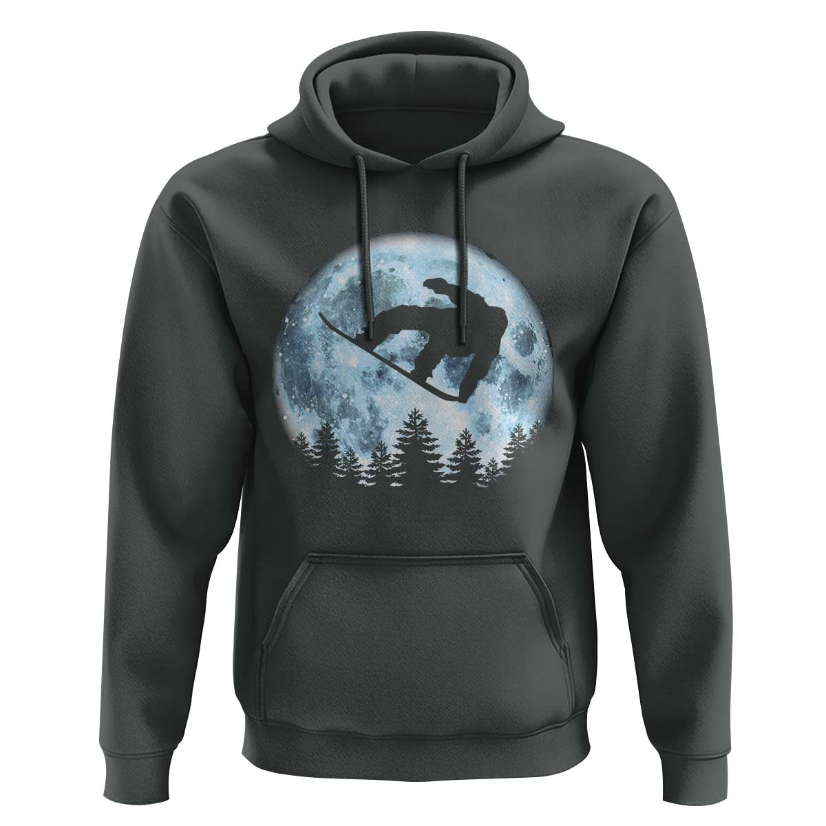 Snowboard Moon Snowboarding Winter Sports Hoodie - Wonder Print Shop