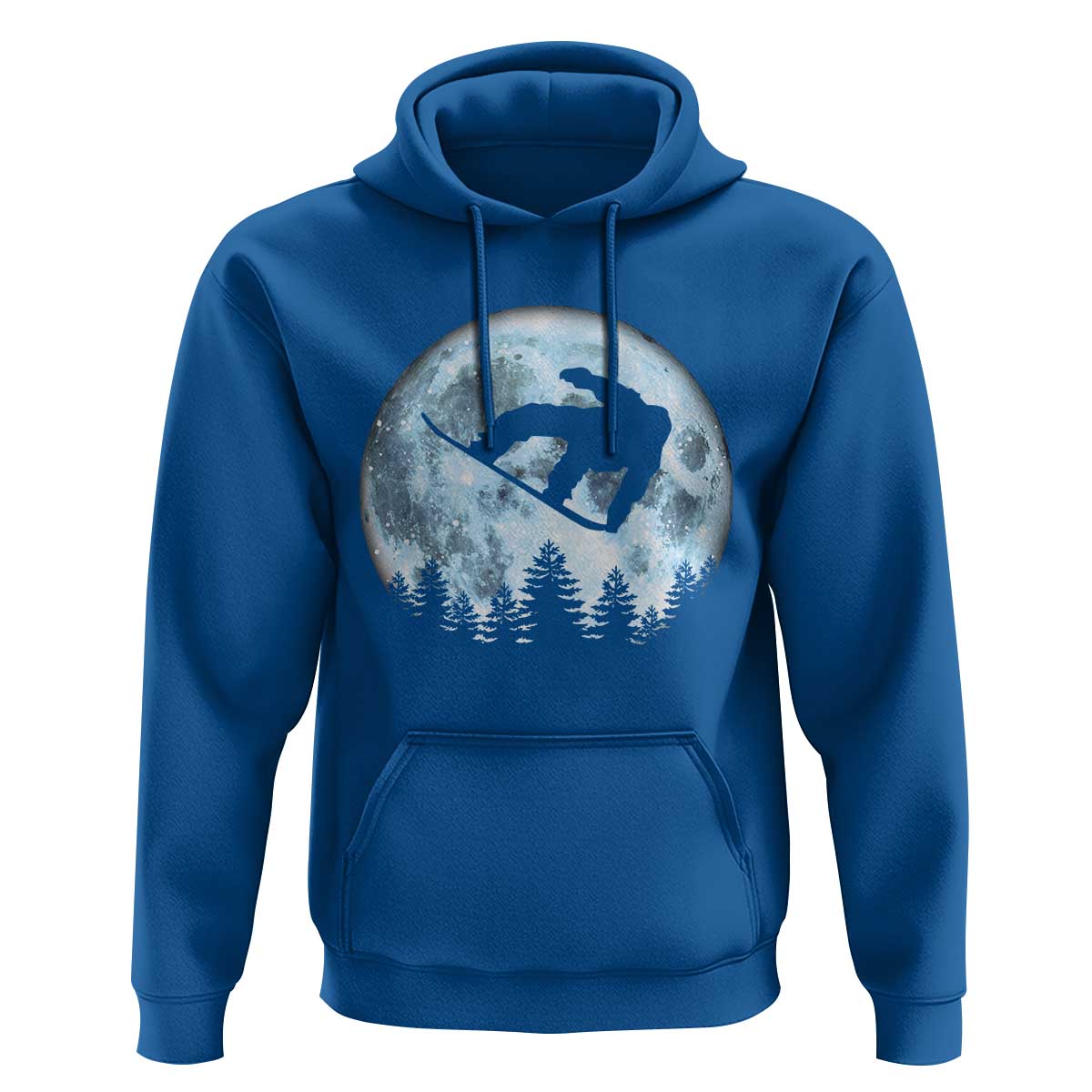 Snowboard Moon Snowboarding Winter Sports Hoodie - Wonder Print Shop
