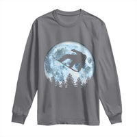 Snowboard Moon Snowboarding Winter Sports Long Sleeve Shirt - Wonder Print Shop