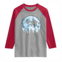 Snowboard Moon Snowboarding Winter Sports Raglan Shirt - Wonder Print Shop