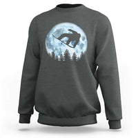 Snowboard Moon Snowboarding Winter Sports Sweatshirt - Wonder Print Shop