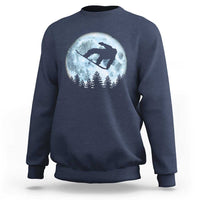 Snowboard Moon Snowboarding Winter Sports Sweatshirt - Wonder Print Shop
