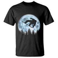 Snowboard Moon Snowboarding Winter Sports T Shirt - Wonder Print Shop
