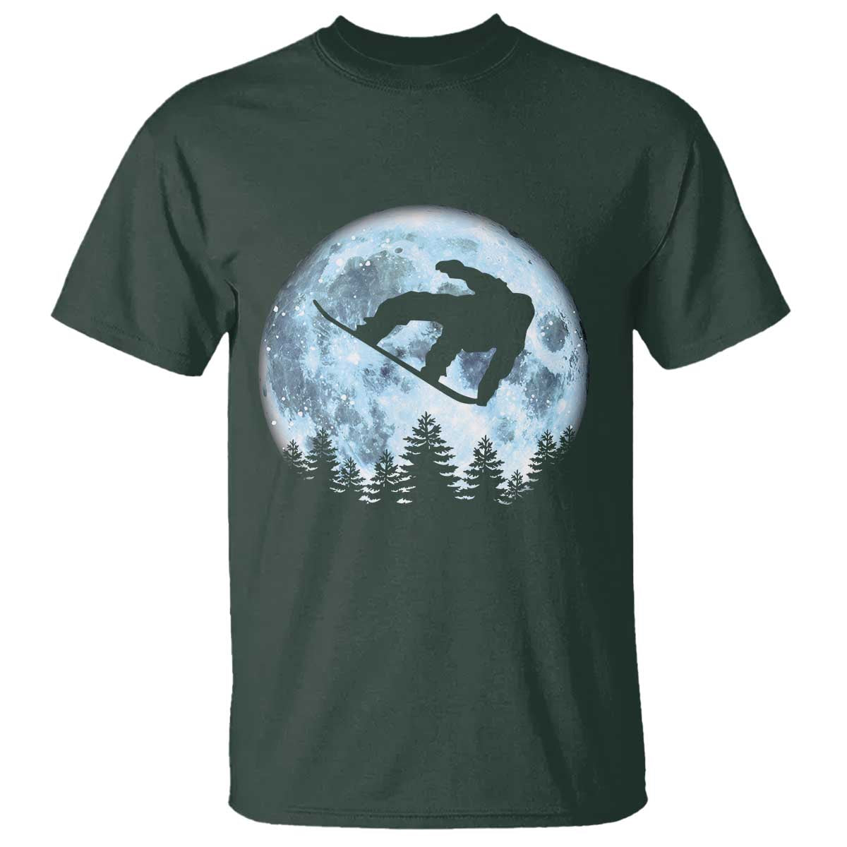 Snowboard Moon Snowboarding Winter Sports T Shirt - Wonder Print Shop