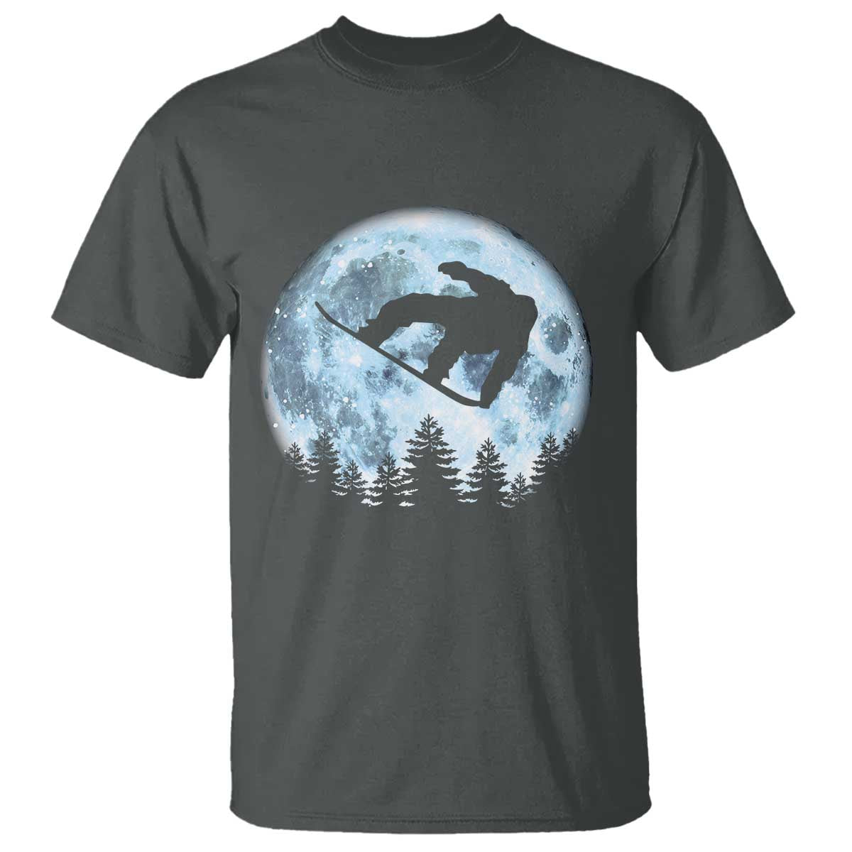 Snowboard Moon Snowboarding Winter Sports T Shirt - Wonder Print Shop