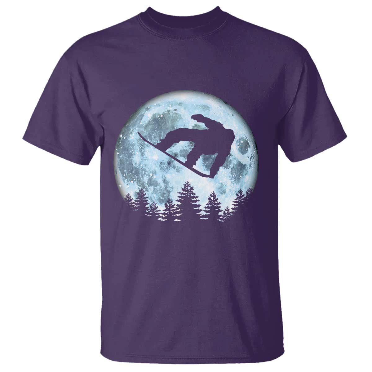 Snowboard Moon Snowboarding Winter Sports T Shirt - Wonder Print Shop