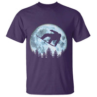 Snowboard Moon Snowboarding Winter Sports T Shirt - Wonder Print Shop