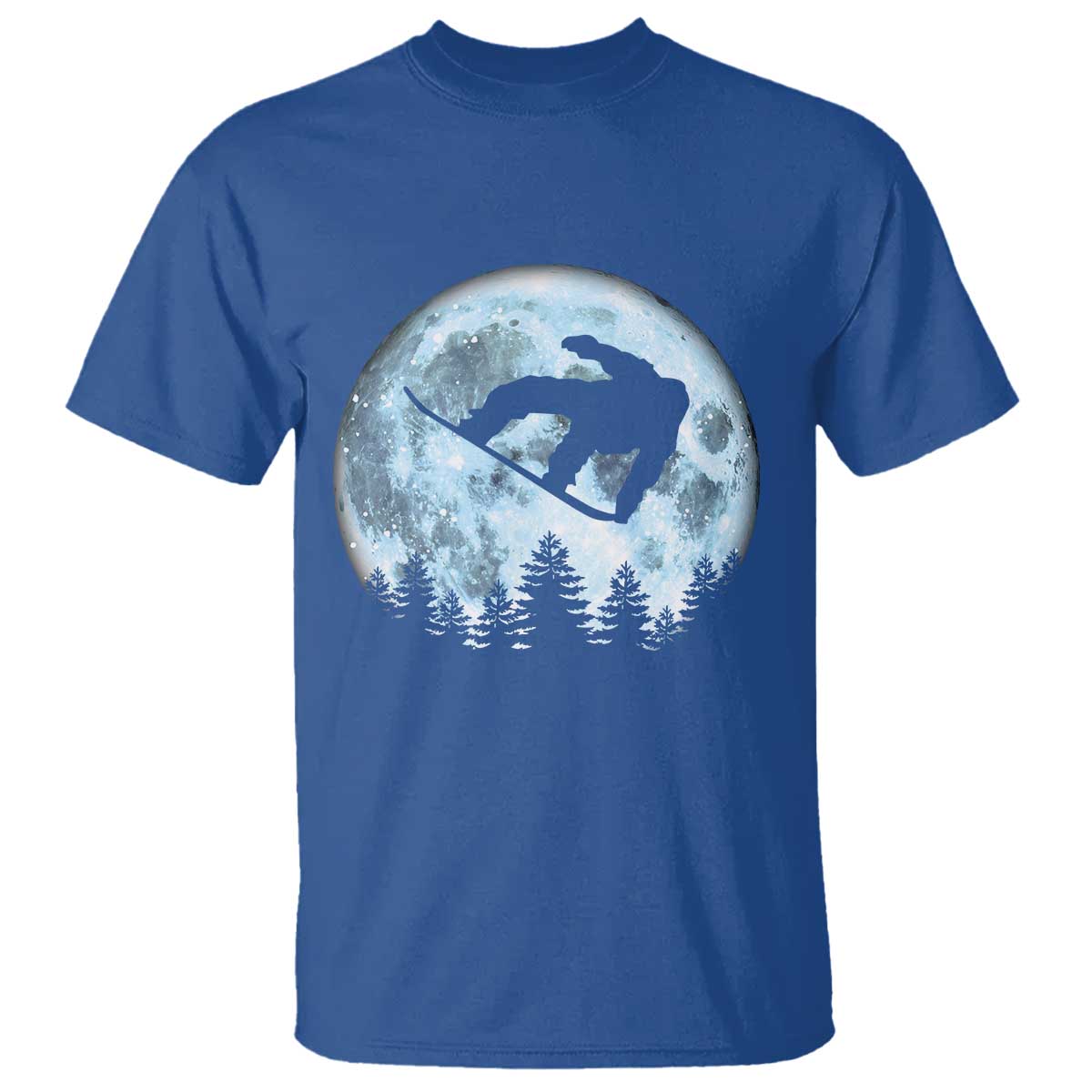 Snowboard Moon Snowboarding Winter Sports T Shirt - Wonder Print Shop