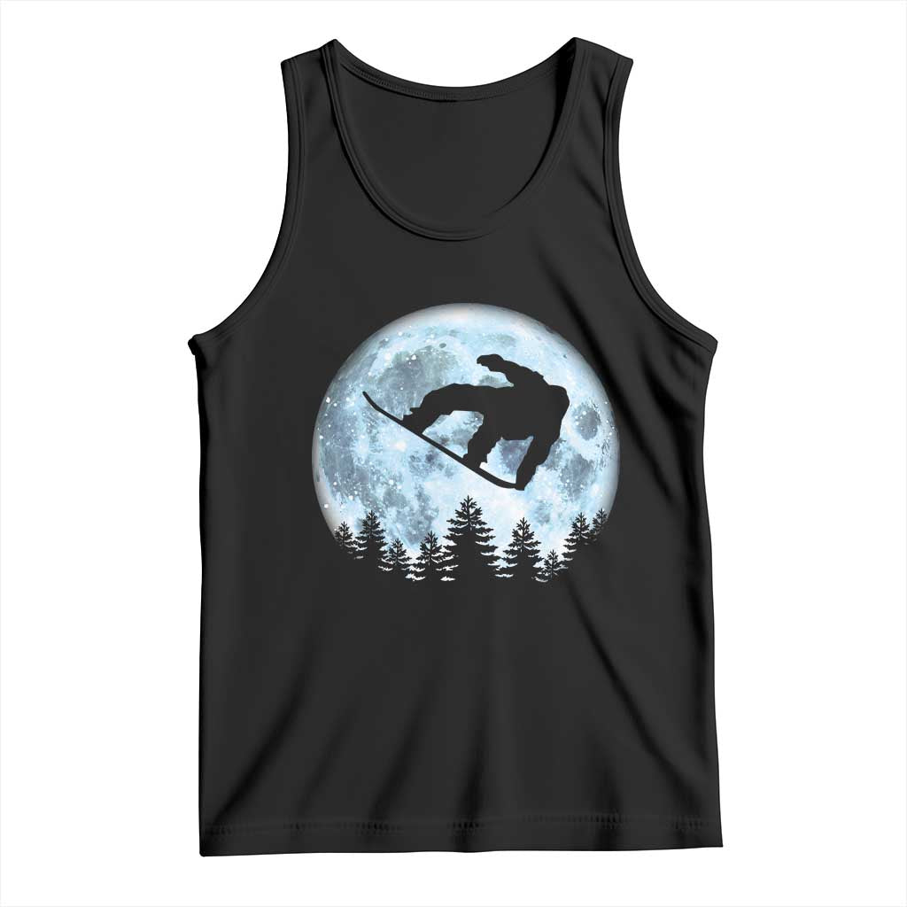Snowboard Moon Snowboarding Winter Sports Tank Top - Wonder Print Shop