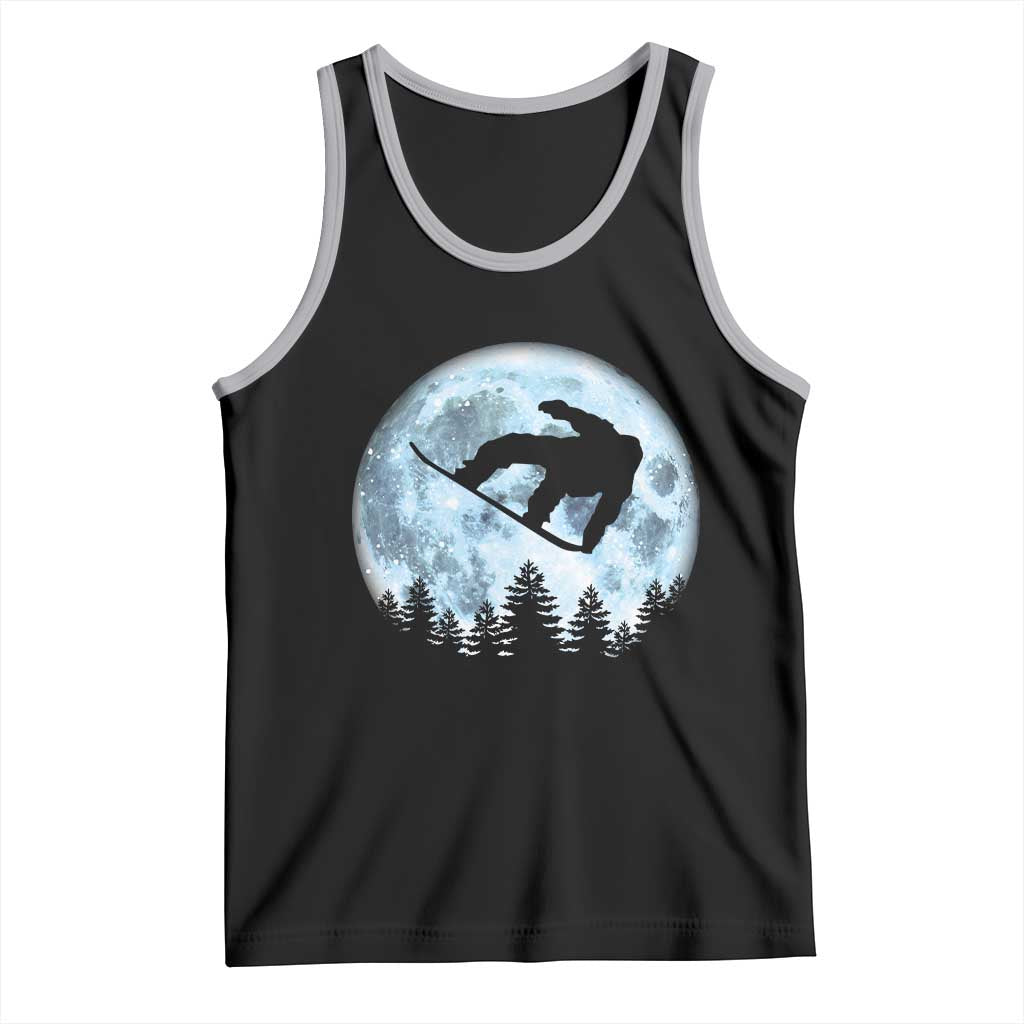 Snowboard Moon Snowboarding Winter Sports Tank Top - Wonder Print Shop