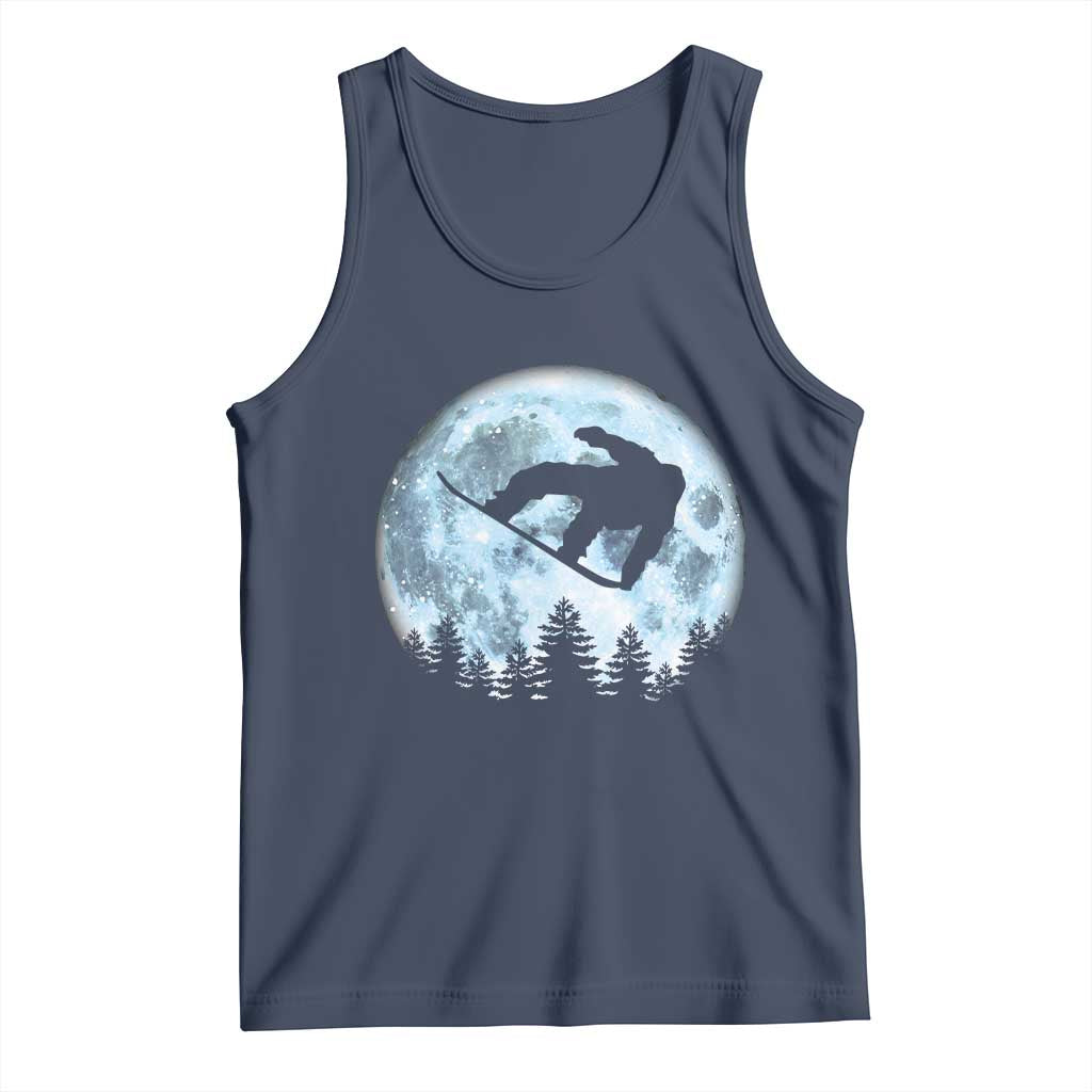Snowboard Moon Snowboarding Winter Sports Tank Top - Wonder Print Shop