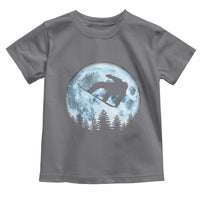Snowboard Moon Snowboarding Winter Sports Toddler T Shirt - Wonder Print Shop