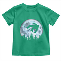 Snowboard Moon Snowboarding Winter Sports Toddler T Shirt - Wonder Print Shop