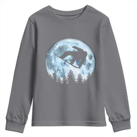Snowboard Moon Snowboarding Winter Sports Youth Sweatshirt - Wonder Print Shop