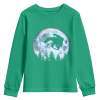 Snowboard Moon Snowboarding Winter Sports Youth Sweatshirt - Wonder Print Shop