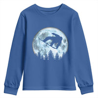 Snowboard Moon Snowboarding Winter Sports Youth Sweatshirt - Wonder Print Shop