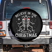 Funny Believe In The Magic Of Christmas Spare Tire Cover Xmas Skeleton - Wonder Print Shop