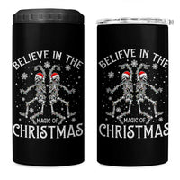 Funny Believe In The Magic Of Christmas 4 in 1 Can Cooler Tumbler Xmas Skeleton - Wonder Print Shop