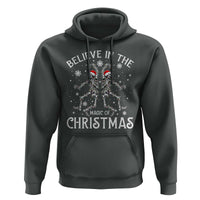 Funny Believe In The Magic Of Christmas Hoodie Xmas Skeleton - Wonder Print Shop