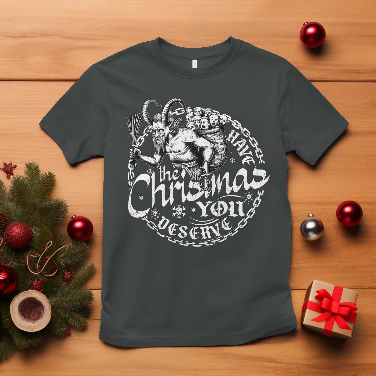 Nordic Christmas Krampus T Shirt Have The Christmas You Deserve Horror Xmas - Wonder Print Shop