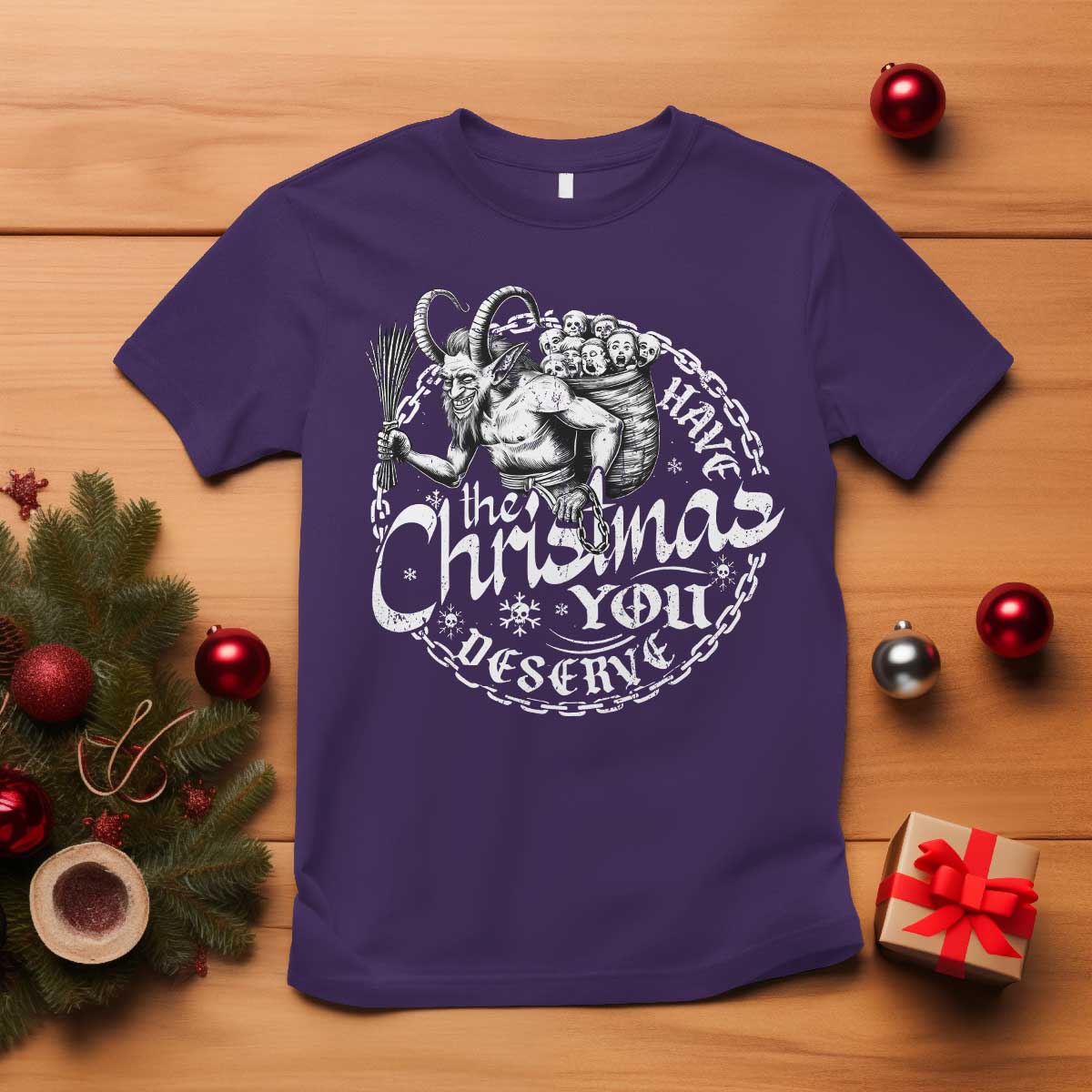Nordic Christmas Krampus T Shirt Have The Christmas You Deserve Horror Xmas - Wonder Print Shop