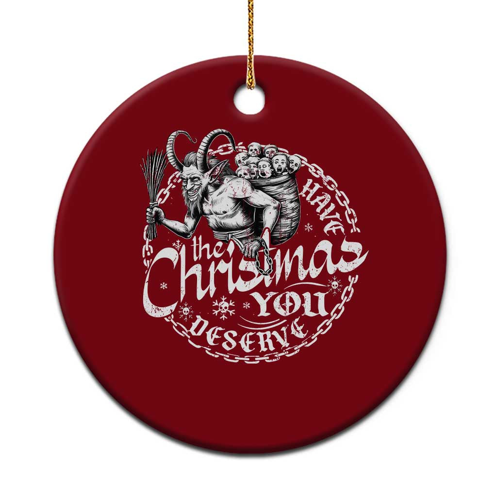 Nordic Christmas Krampus Ceramic Ornament Have The Christmas You Deserve Horror Xmas - Wonder Print Shop