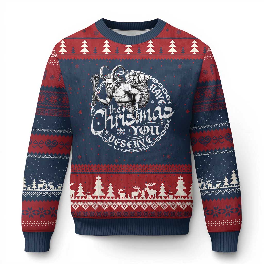 Nordic Xmas Krampus Ugly Christmas Sweater Have The Xmas You Deserve Horror Xmas - Wonder Print Shop