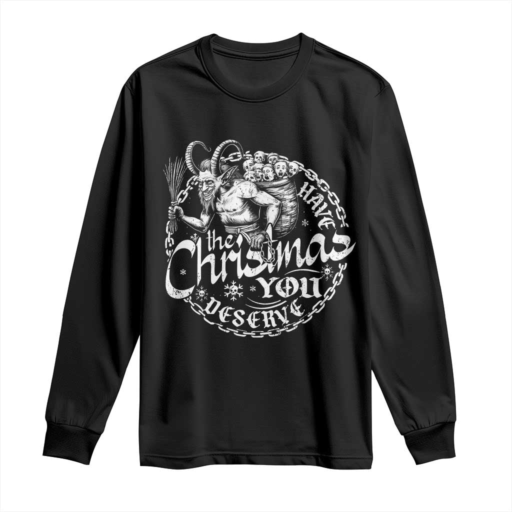 Nordic Christmas Krampus Long Sleeve Shirt Have The Christmas You Deserve Horror Xmas - Wonder Print Shop