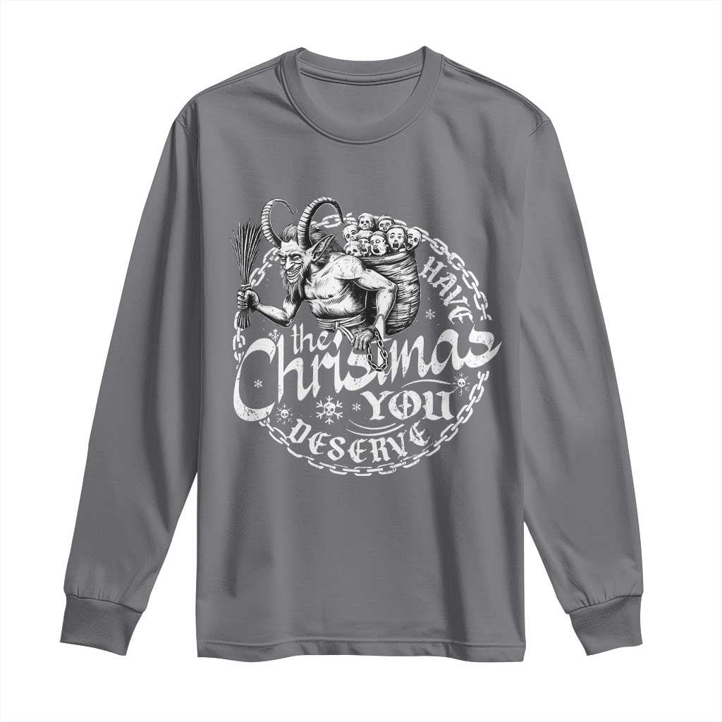 Nordic Christmas Krampus Long Sleeve Shirt Have The Christmas You Deserve Horror Xmas - Wonder Print Shop