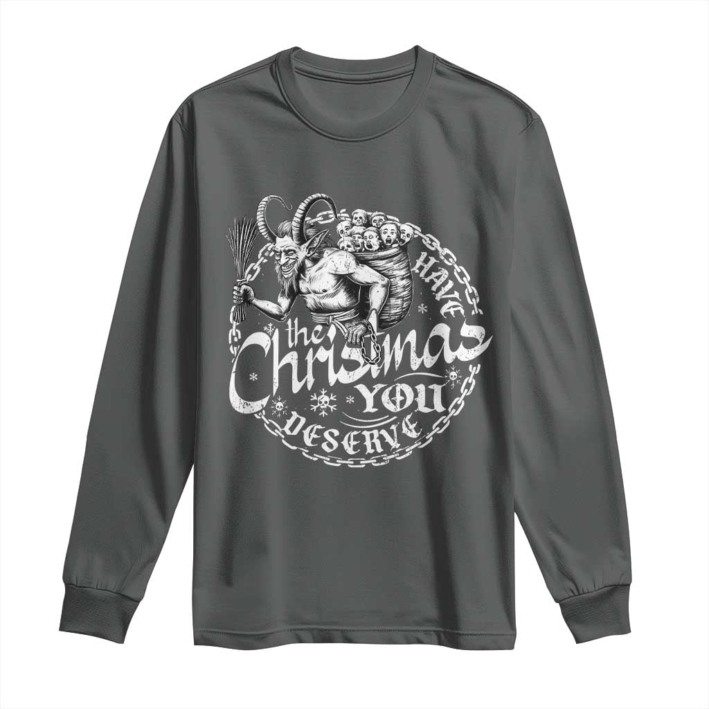 Nordic Christmas Krampus Long Sleeve Shirt Have The Christmas You Deserve Horror Xmas - Wonder Print Shop
