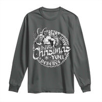 Nordic Christmas Krampus Long Sleeve Shirt Have The Christmas You Deserve Horror Xmas - Wonder Print Shop