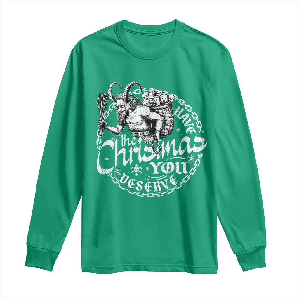 Nordic Christmas Krampus Long Sleeve Shirt Have The Christmas You Deserve Horror Xmas - Wonder Print Shop
