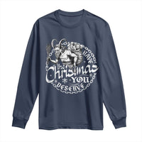 Nordic Christmas Krampus Long Sleeve Shirt Have The Christmas You Deserve Horror Xmas - Wonder Print Shop