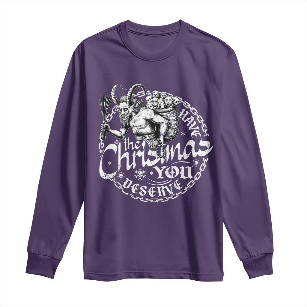 Nordic Christmas Krampus Long Sleeve Shirt Have The Christmas You Deserve Horror Xmas - Wonder Print Shop