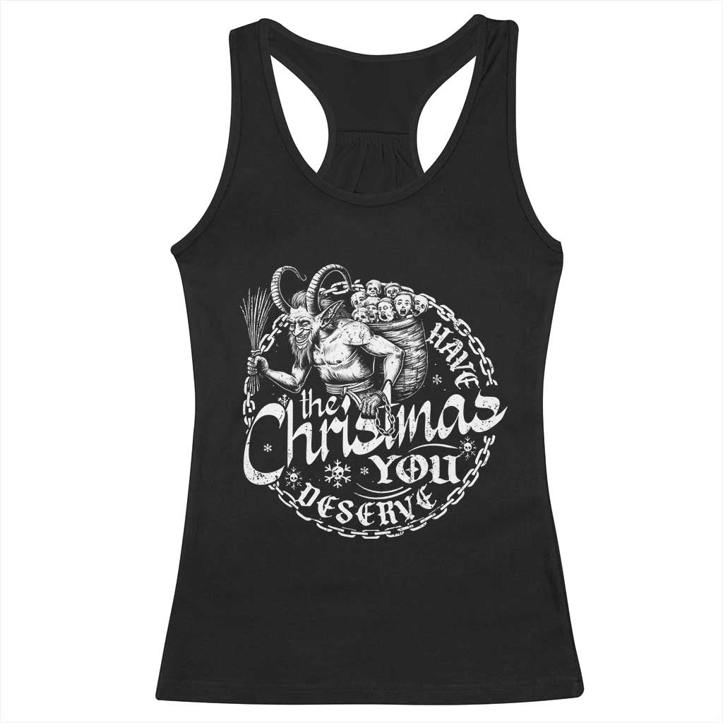 Nordic Christmas Krampus Racerback Tank Top Have The Christmas You Deserve Horror Xmas - Wonder Print Shop