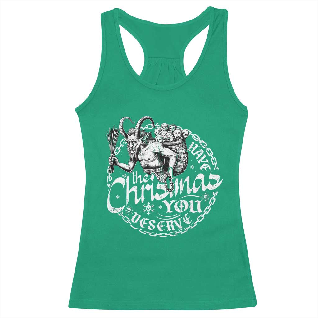 Nordic Christmas Krampus Racerback Tank Top Have The Christmas You Deserve Horror Xmas - Wonder Print Shop