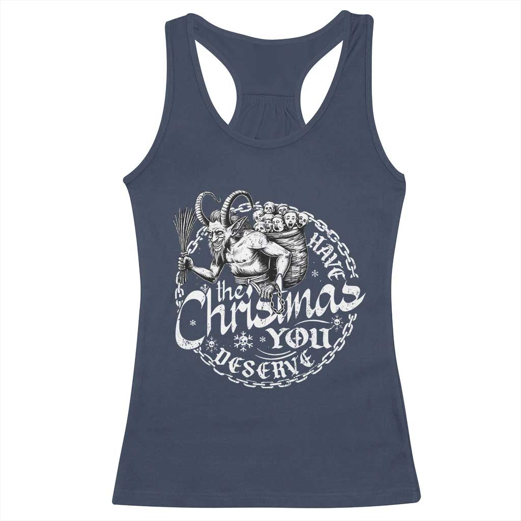 Nordic Christmas Krampus Racerback Tank Top Have The Christmas You Deserve Horror Xmas - Wonder Print Shop